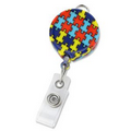 Autism Awareness Puzzle Badge Reels